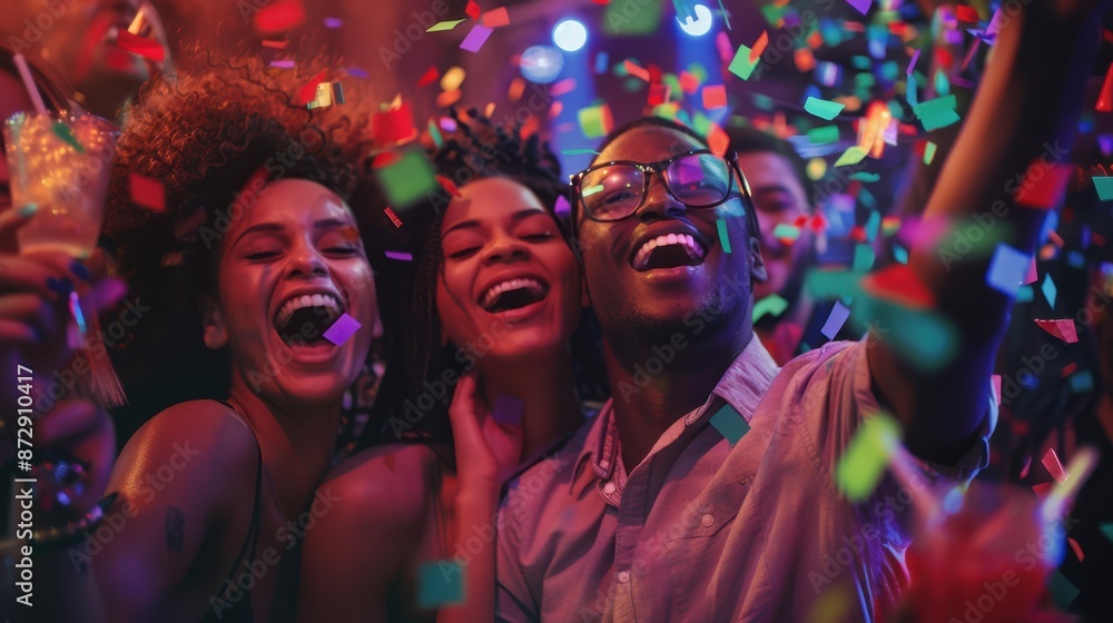 Friends Celebrating at Party Friends Celebrating at Party