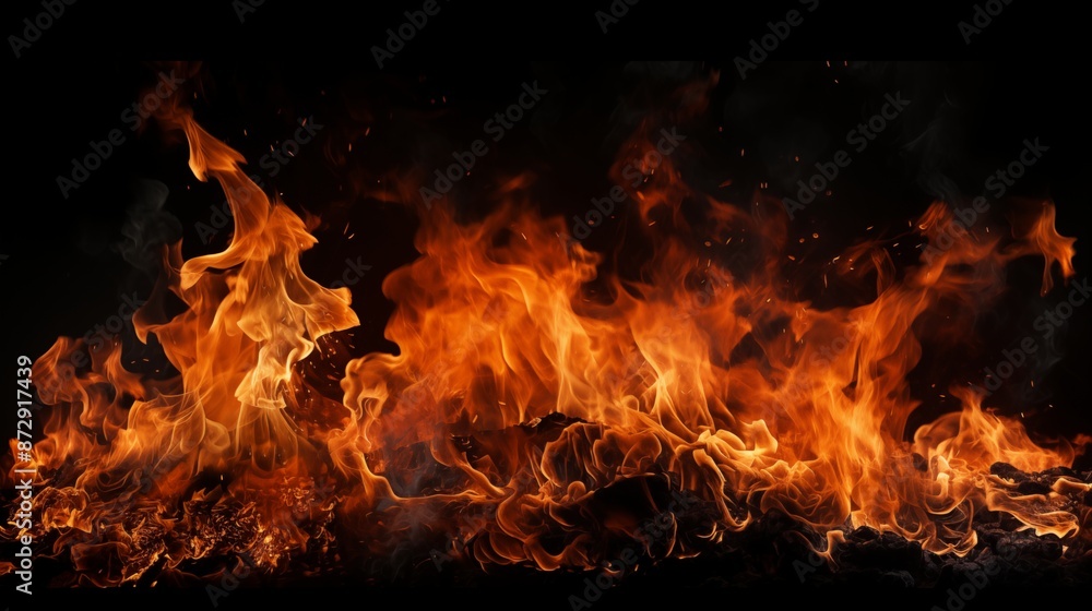 Intense Blaze of Burning Flames Intense Blaze of Burning Flames