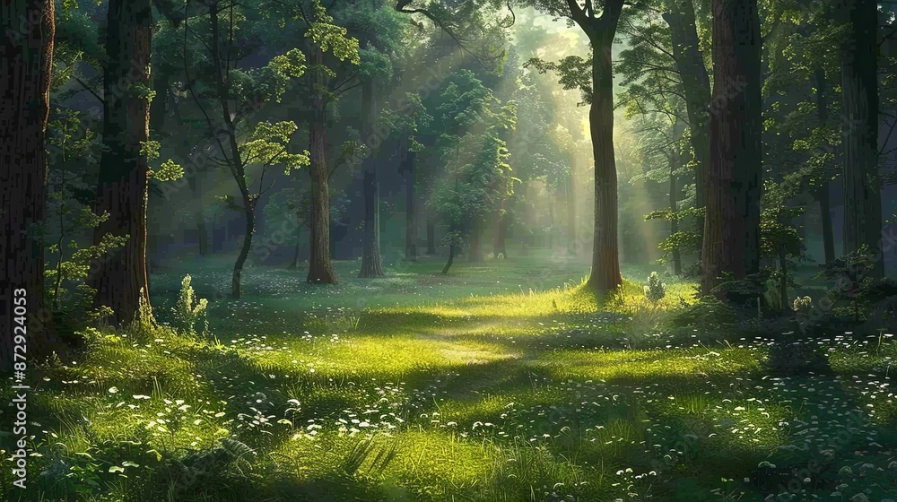 Obraz premium In a forest clearing