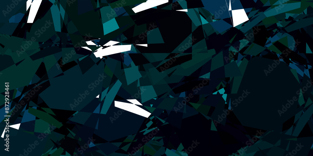 Obraz premium Light Blue, Green vector template with triangle shapes.