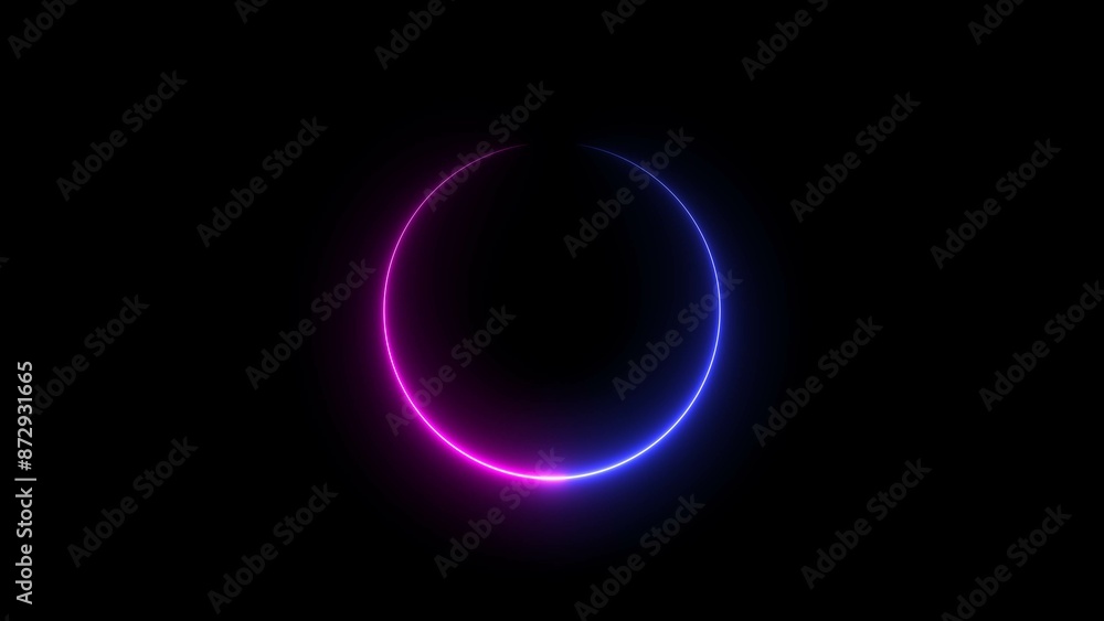 Abstract Glowing Neon circle icon concept illustration background. Abstract Glowing Neon circle icon concept illustration background.