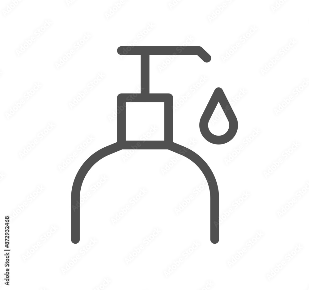 Health and hygiene related icon outline and linear vector.
Health and hygiene related icon outline and linear vector.