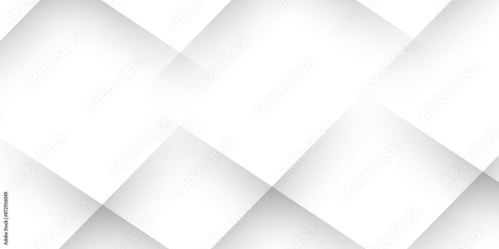 Fototapeta premium Abstract geometric white and gray color background. Minimal geometric white light background.Abstract white and grey on light silver background modern design. you can use product presentation backdrop