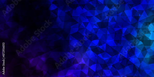Dark Pink, Blue vector texture with triangular style.