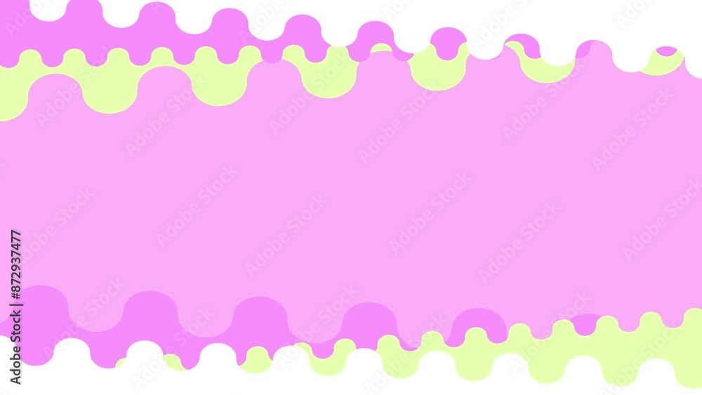 pop cute clouds line geometric frame animation background pop cute clouds line geometric frame animation background