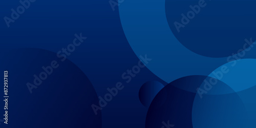 Modern abstract gradient dark navy blue banner. Minimal geometric dark blue light banner background abstract graphic presentation design banner pattern wallpaper d web template.