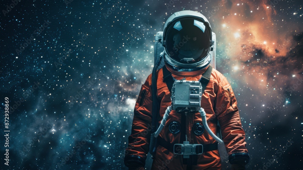 The astronaut in cosmic space The astronaut in cosmic space