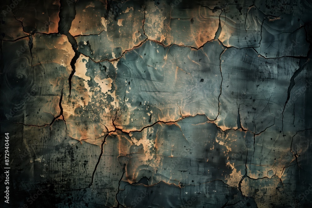A grunge texture background with dark and moody tones, cracked surfaces, and worn-out details. A grunge texture background with dark and moody tones, cracked surfaces, and worn-out details.