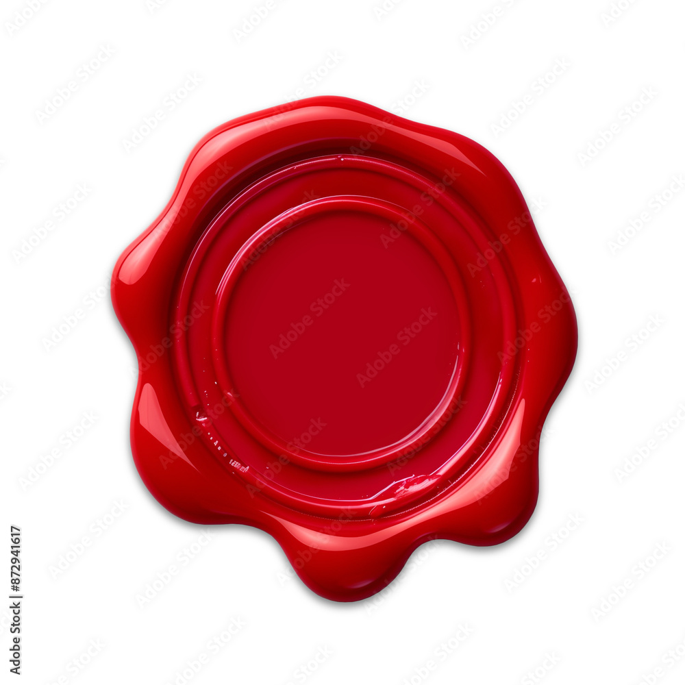 Glossy red wax seal isolated png. Empty space wax seal stamp template Glossy red wax seal isolated png. Empty space wax seal stamp template
