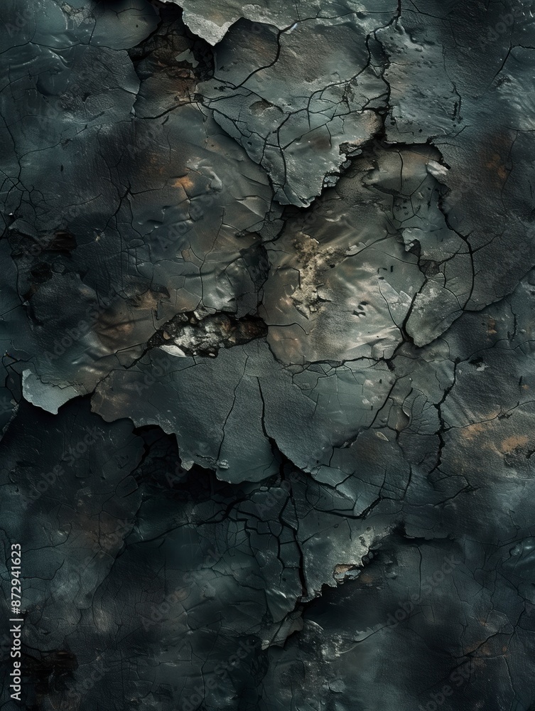 A grunge texture background with dark and moody tones, cracked surfaces, and worn-out details. A grunge texture background with dark and moody tones, cracked surfaces, and worn-out details.