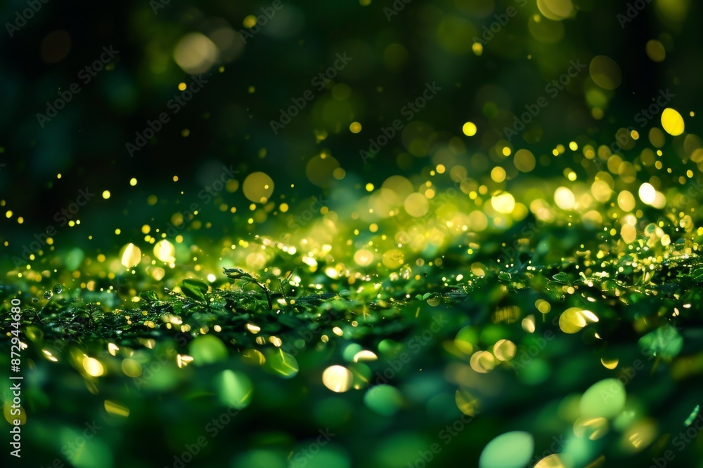 Obraz premium Green leaf background with a black background, Closeup green leaves background, Overlay fresh leaf pattern, Natural foliage textured, AI generated