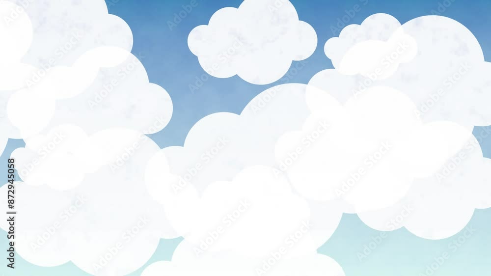 simple sky pop kids cloud animation background simple sky pop kids cloud animation background