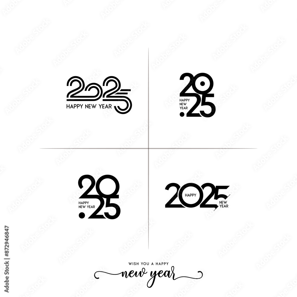 2025 Happy New Year logo text design. Set of 2025 number design template with UAE Skyline. Vector illustration. 2025 Happy New Year logo text design. Set of 2025 number design template with UAE Skyline. Vector illustration.
