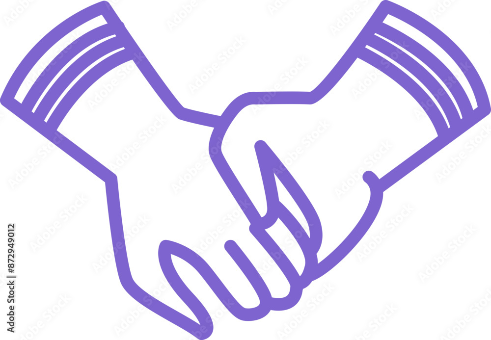 Two hands holding, vector icon design, love and couple concept Two hands holding, vector icon design, love and couple concept