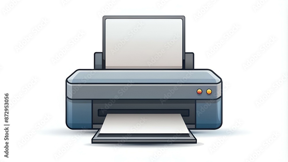 Printer vector Icon- Modern style high quality vector illustration. Printer vector Icon- Modern style high quality vector illustration.