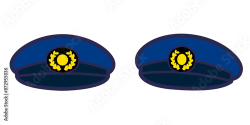 警察官の帽子_セット