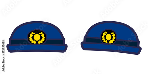 警察官の帽子_セット