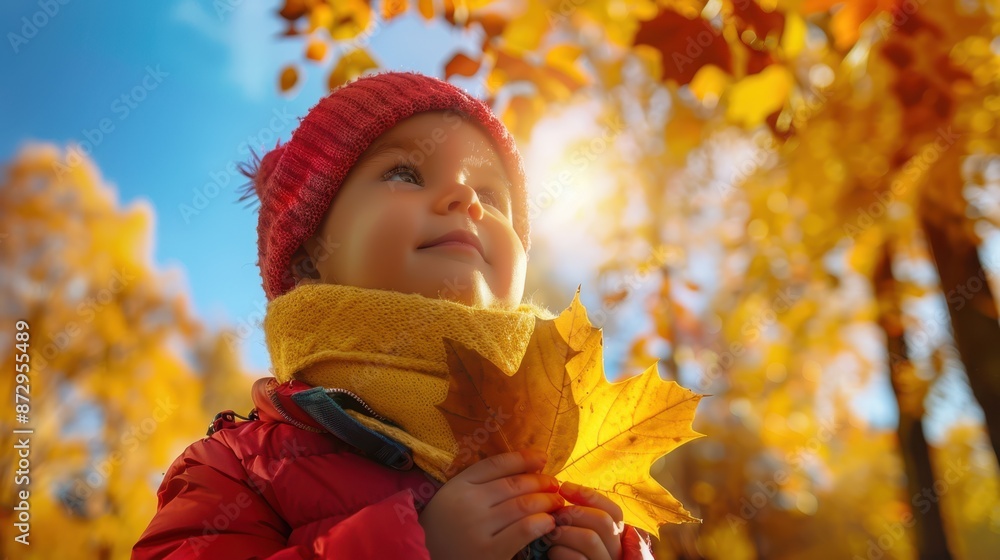 The Child with Autumn Leaf The Child with Autumn Leaf