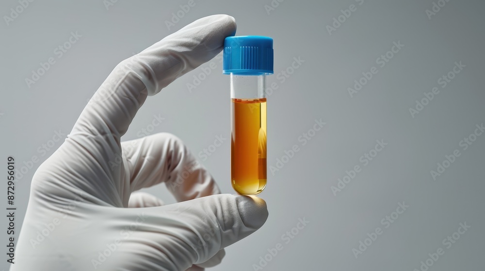 The test tube with liquid The test tube with liquid