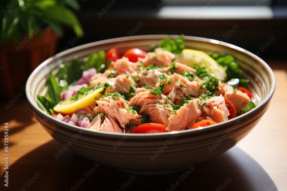 Salmon Salad with Lemon and Herbs Salmon Salad with Lemon and Herbs