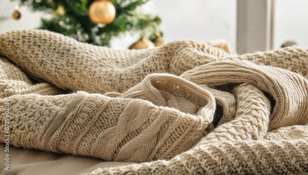 Soft wool sweater texture in knitted pattern. Soft wool sweater texture in knitted pattern.