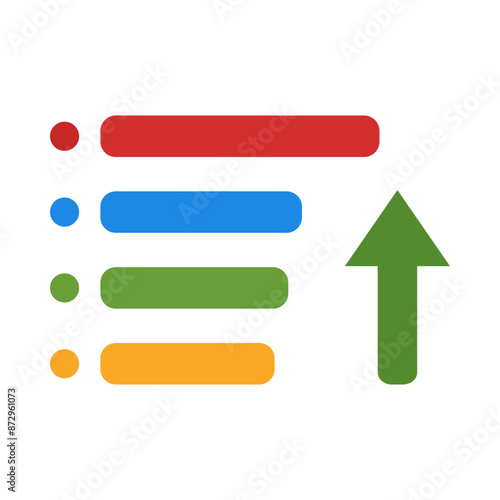 Priority icon flat icon