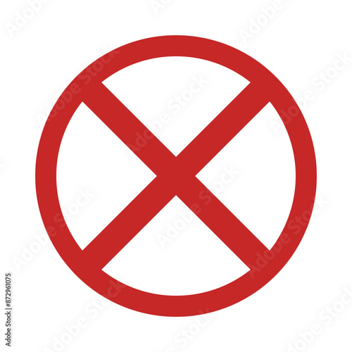 No stopping icon flat icon