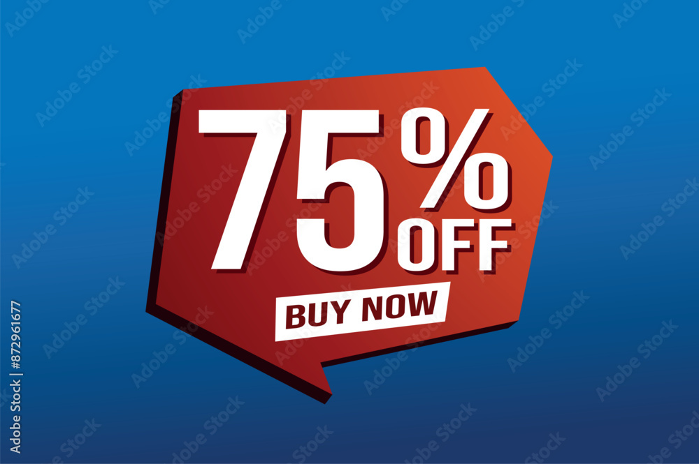 75% seventy five percent off buy now poster banner graphic design icon logo sign symbol social media website coupon
75% seventy five percent off buy now poster banner graphic design icon logo sign symbol social media website coupon