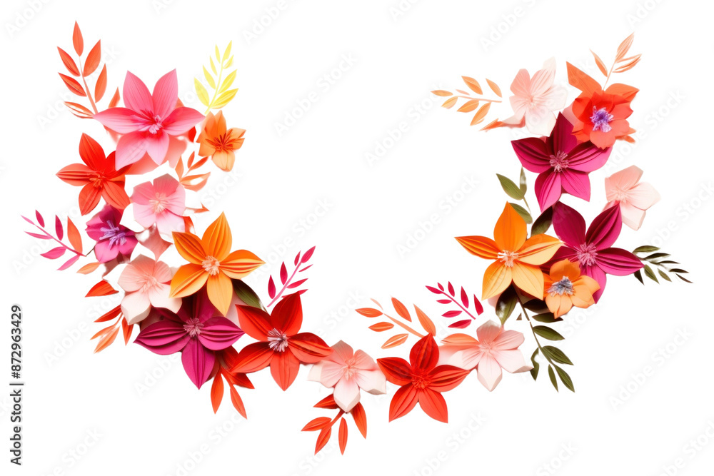 PNG Summer floral border flower plant paper.