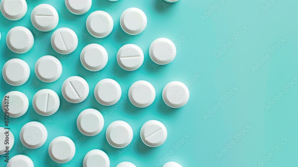 Pharmaceutical medication aripiprazole tablets with empty space for text Medical ideas Pharmaceutical medication aripiprazole tablets with empty space for text Medical ideas