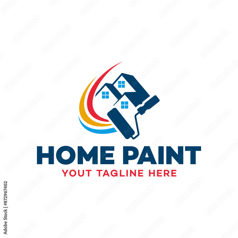 House Paint Logo Vector Element Symbol . logo icon House Paint Logo Vector Element Symbol . logo icon