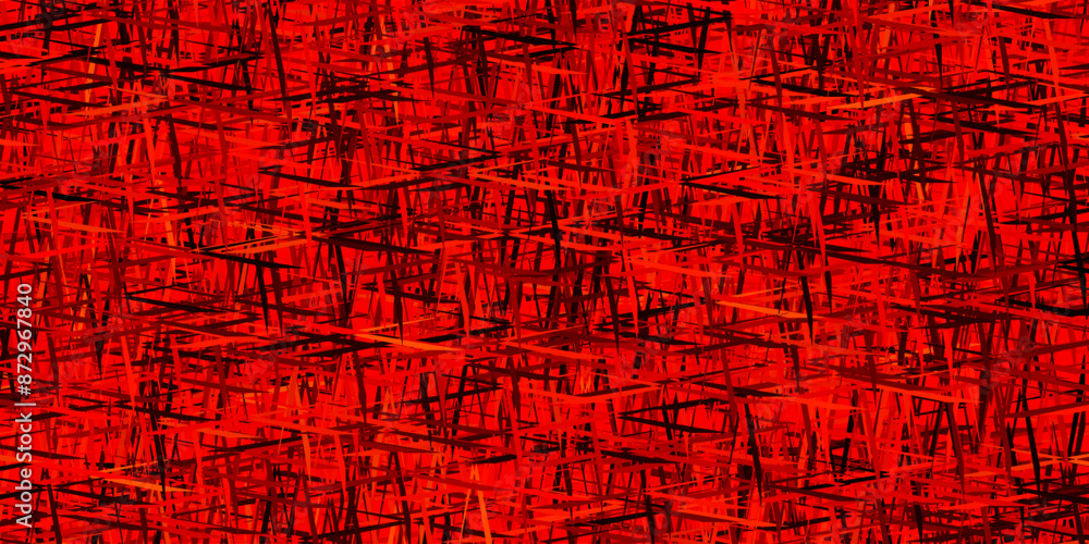 Fototapeta premium Dark Orange vector layout with flat lines.
