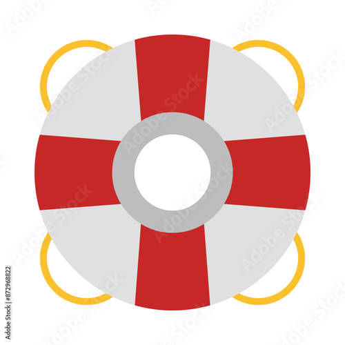 Lifeguard icon flat icon