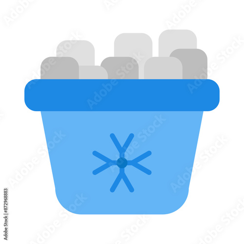 Ice box flat icon