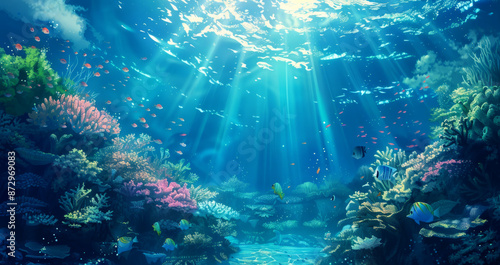 A beautiful underwater scene