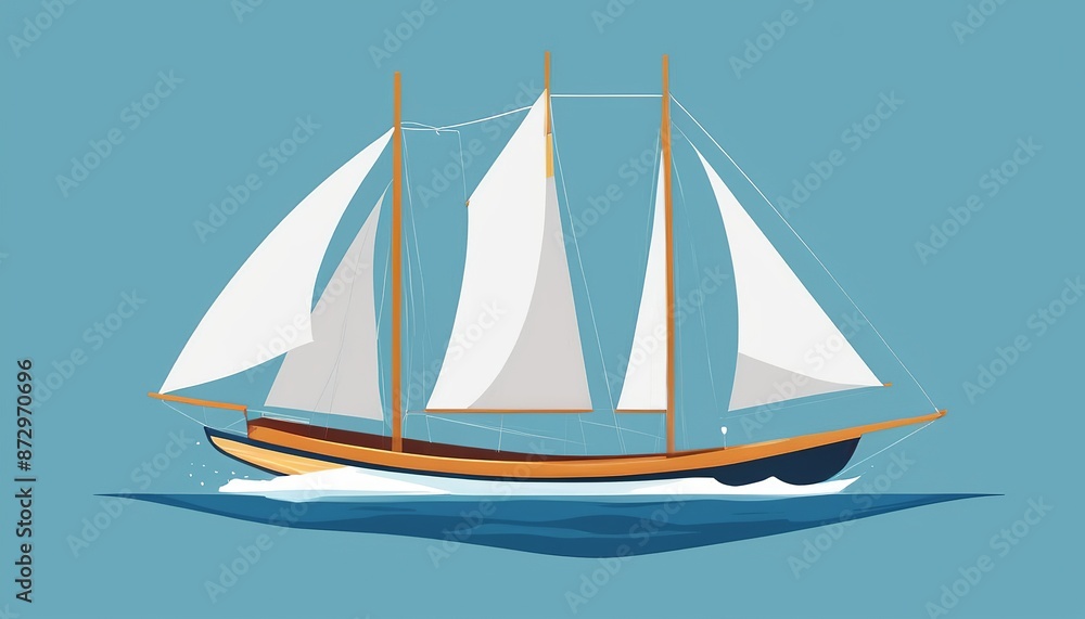 Watercolor Sailboat Illustration: A Soft and Dreamy Depiction of Life at Sea Watercolor Sailboat Illustration: A Soft and Dreamy Depiction of Life at Sea
