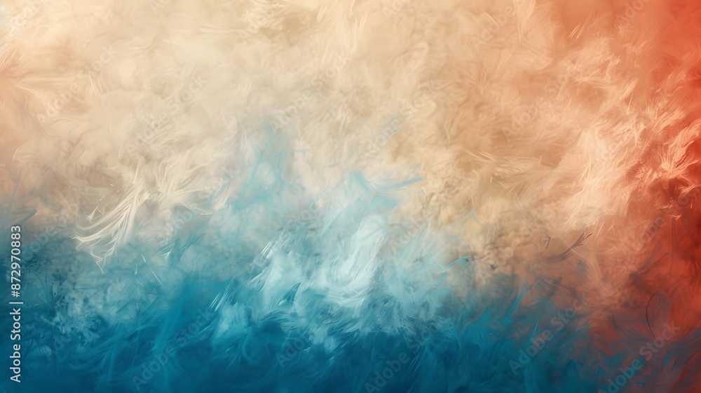 Fototapeta premium Abstract Blue and Orange Background.