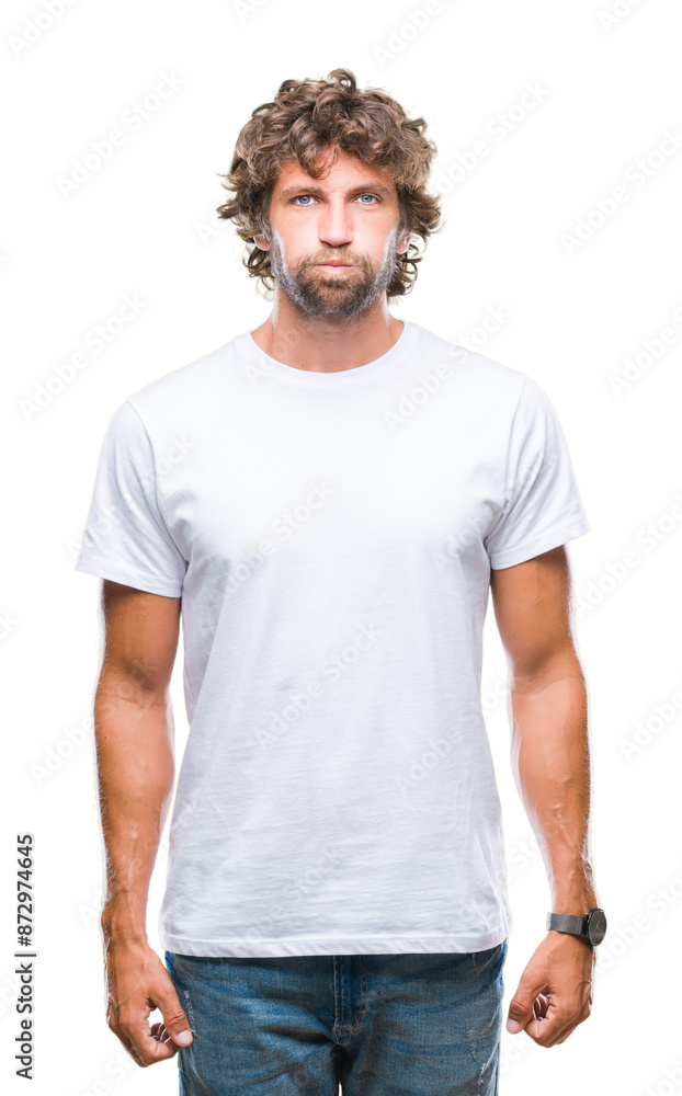 Handsome hispanic model man over isolated background puffing cheeks with funny face. Mouth inflated with air, crazy expression. Handsome hispanic model man over isolated background puffing cheeks with funny face. Mouth inflated with air, crazy expression.