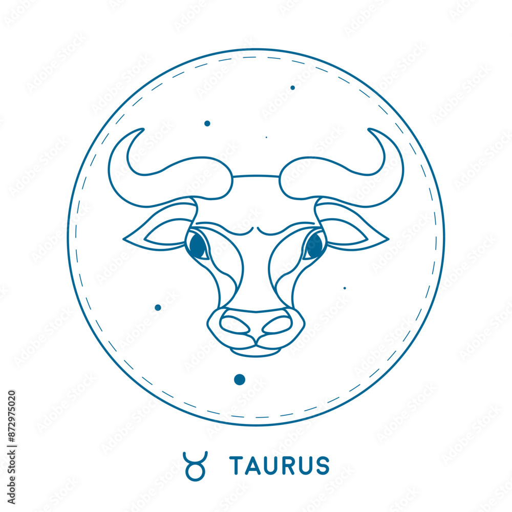 Zodiac Taurus Symbol Illustration vector Zodiac Taurus Symbol Illustration vector