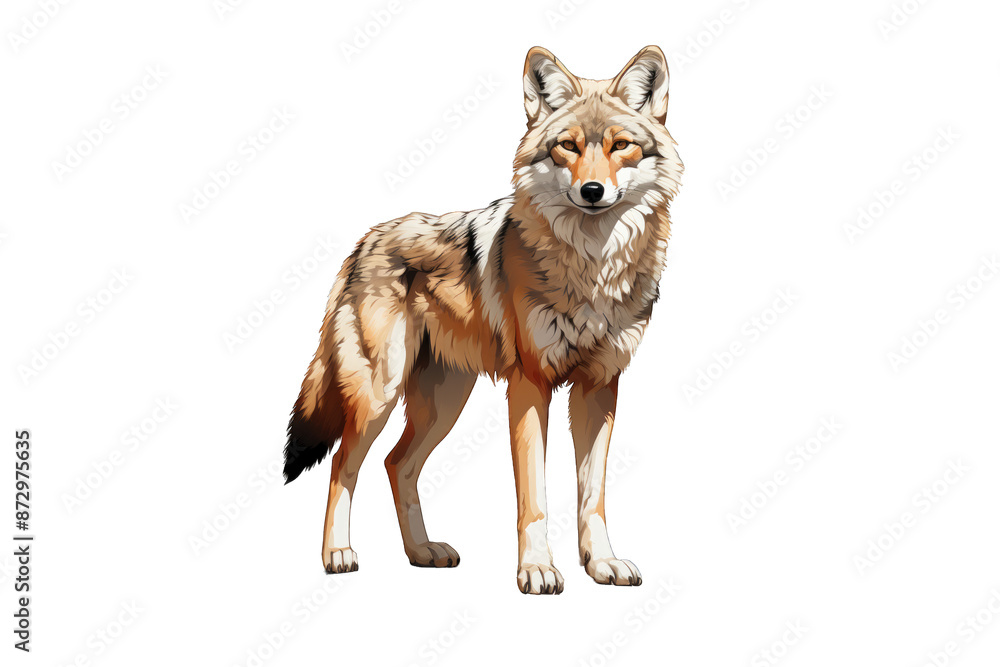 Fototapeta premium Coyote (PNG 7776x5184)