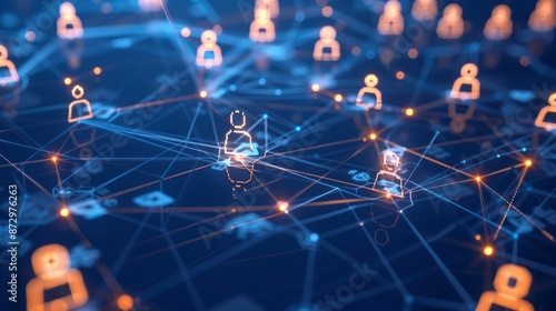 Global Business Network Structure, Data Analysis and Exchange, Customer Connection and Service, HR Recruitment and Global Outsourcing, Teamwork and Strategic Planning Concepts