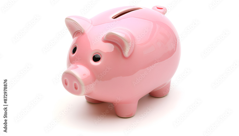Piggy bank isolated on white Piggy bank isolated on white