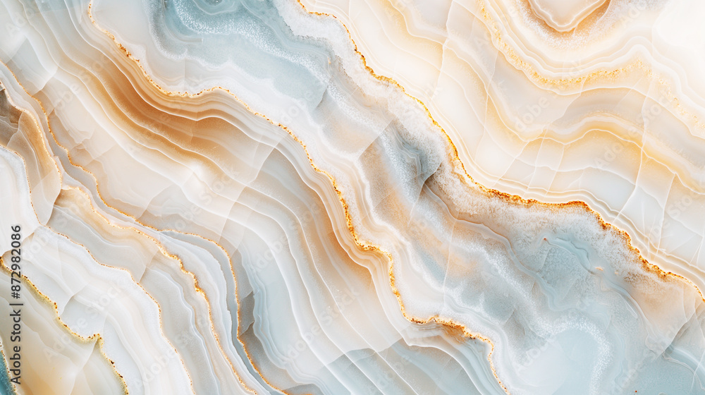 Banner with a light-colored stone texture close-up with a pattern in the form of smooth lines. Banner with a light-colored stone texture close-up with a pattern in the form of smooth lines.