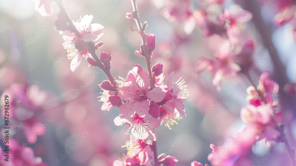 In the rays of the spring sun, almond trees bloom in a lush sea of white flowers that dance on the gentle breeze of spring wind. In the rays of the spring sun, almond trees bloom in a lush sea of white flowers that dance on the gentle breeze of spring wind.
