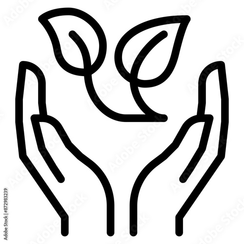 environmental conservation outline icon