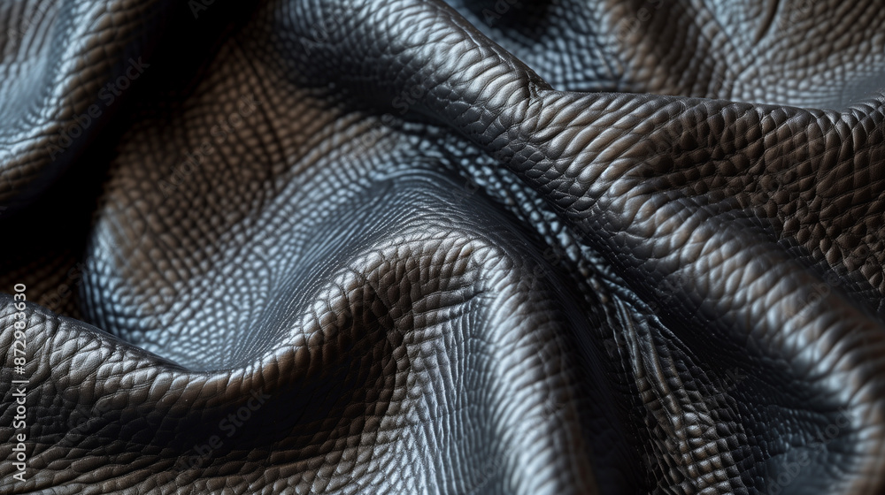 Up close, the texture of the eco-leather contrasts with the dark gray synthetic material, revealing elegance and modern design. Up close, the texture of the eco-leather contrasts with the dark gray synthetic material, revealing elegance and modern design.