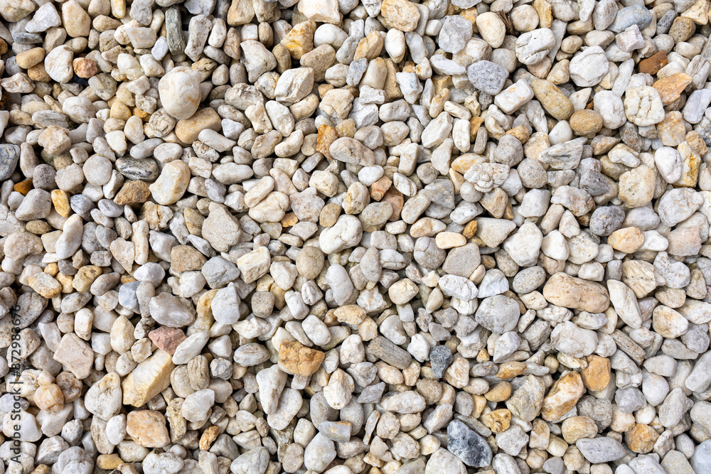 An assortment of diverse, small to medium-sized rocks and pebbles in a range of colors including grays, whites, and beiges, creating a natural and textured surface pattern. An assortment of diverse, small to medium-sized rocks and pebbles in a range of colors including grays, whites, and beiges, creating a natural and textured surface pattern.