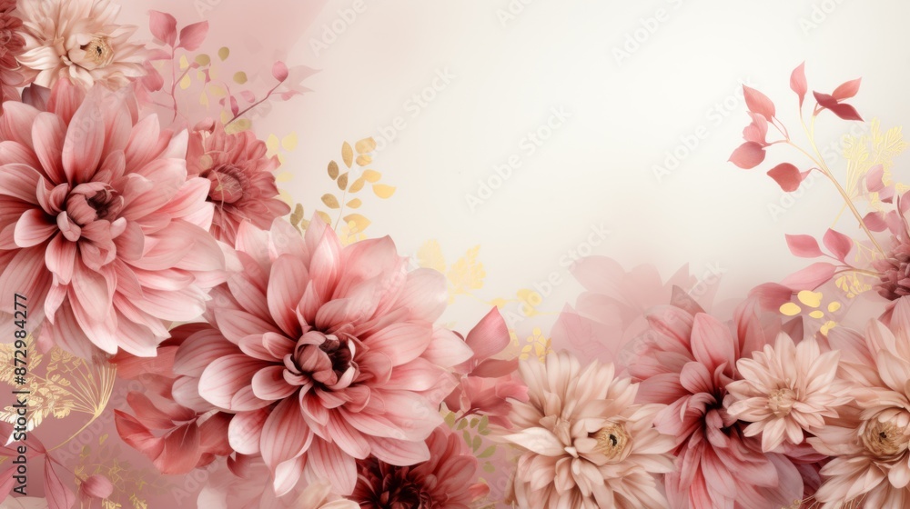 Pink and Gold Floral Arrangement Pink and Gold Floral Arrangement