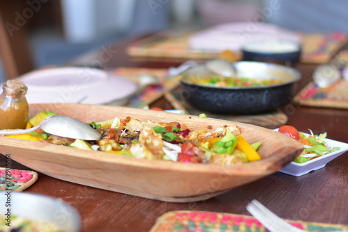 A culinária da França compreende uma grande variedade de pratos e de grande prestígio no mundo, principalmente no ocidente. A grande variedade de queijos, vinhos, carnes e doces é presente photo