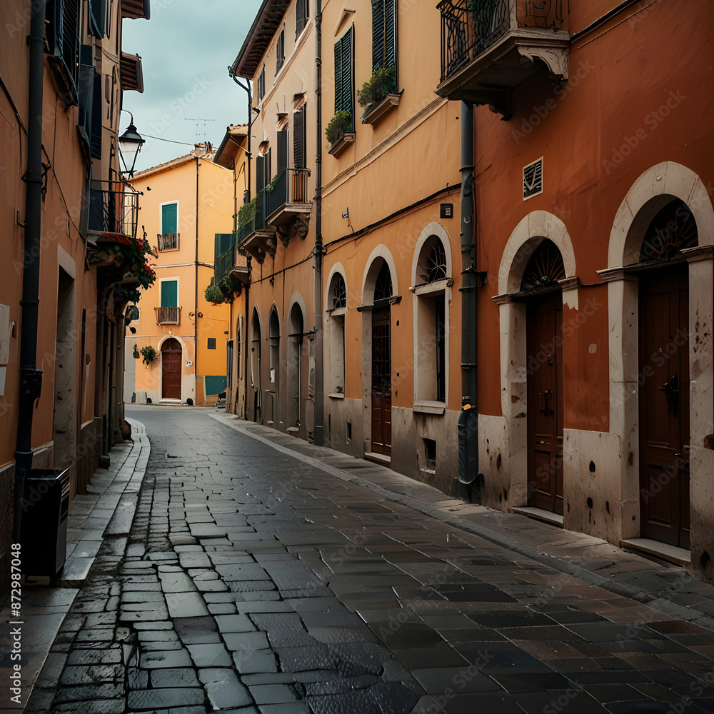 Fototapeta premium Street in town